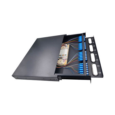 kopen 12F MTP MPO aan 6 LC Duplex Singlemode het Aluminiumlegering van de Cassettemodule online manufacture