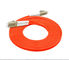 62.5 / Koord LC LC 3.0mm van het 125 Vezel het Optische Flard Aangepaste Lengte Oranje Kleur