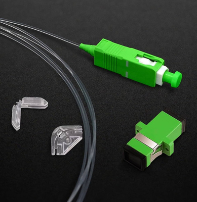 1 Core optische vezel patch cord LC APC naar SC APC 10M Indoor Invisible Single Mode