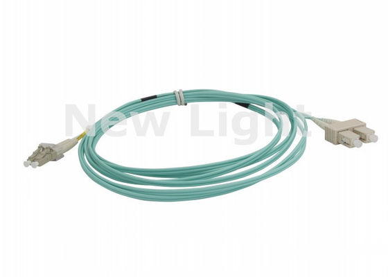 3 meter LC-SC Multimode Duplex Fiber Optic Patch Cable voor hogesnelheidsgegevensoverdracht