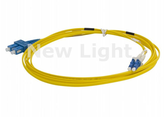 9/125µm Duplex LC-SC Glasvezel Patchkabel 2.0mm PVC Jas Stabiele Verbindingen