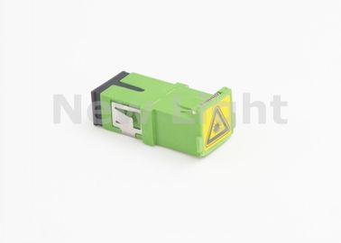 Groene de Vezel Optische Adapter van Kleurenftth Sc met Scharnierend Goedgekeurd Stoflaken ROSH