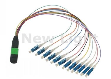 Het datacommunicatienetwerk MPO/MTP AAN LC-Kabel/12 boort Vezel Optische Kabel uit