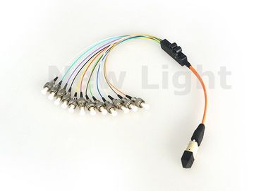Kleurrijke Enige Wijze 12 Kernmpo MTP Kabel voor Area network/Data Center