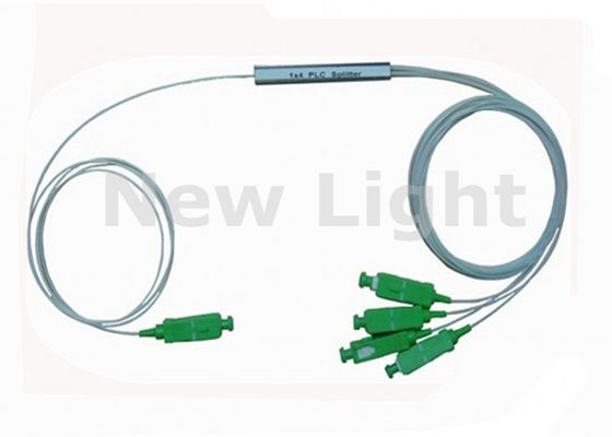 PLC Glasvezel Splitter Module 1 X 4 SC APC Connector 0.9mm Diameter Single Mode voor CATV en Datacommunicatie