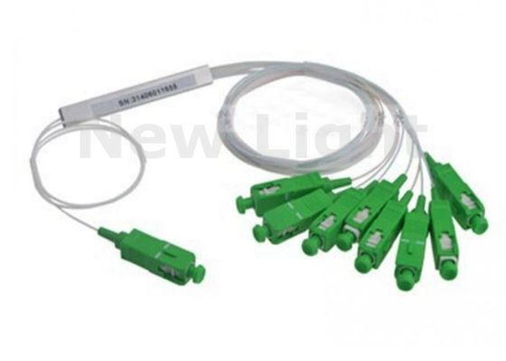 SAPC MINI Single Mode 1x8 PLC Splitter met SC APC Connector voor FTTH Toepassingen