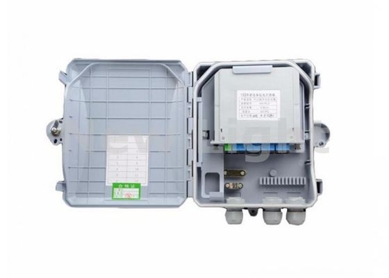 8 Core FTTH Termination Box met IP65-bescherming voor wandmontagebare glasvezelassemblage