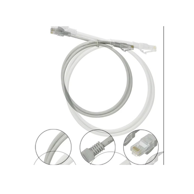 100% continuïteitstest Netwerk patch cord met vergulde connectoren dubbele afscherming