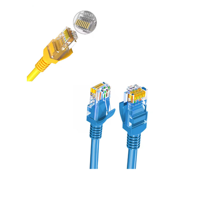 Goud bekleed Cat6 patch cord UL gecertificeerd dubbel afgeschermd Cat7 netwerkkabel