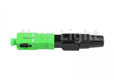 Kunststof vezeloptische snelle connector met 10s bedieningstijd, 5N vastzetsterkte en 8N klemkracht voor FTTH-toepassingen