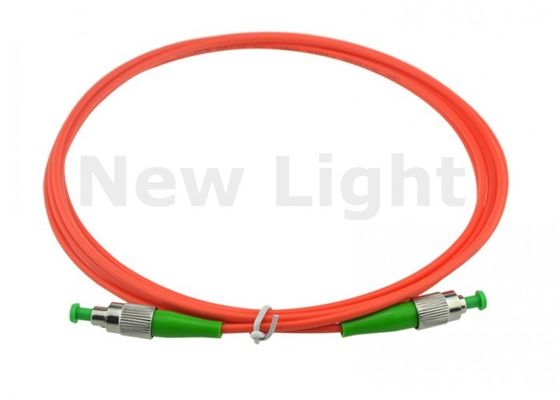 Rode kleur FC FC Multimode Fiber Optic Patch Cord met 3 meter lengte en 2,0 mm diameter