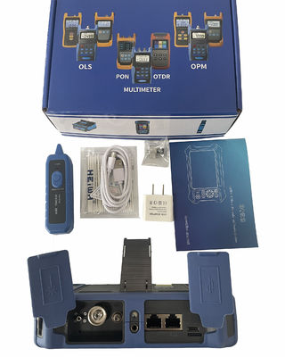 1310 / 1550nm Mini OTDR Optische tijdsgebied reflectometer Touch Screen OPM VFL OSL LED