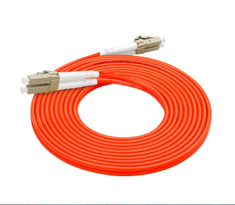 62.5/125 Glasvezel patch kabel met LC-LC connector 3.0mm Diameter en aangepaste lengte Oranje kleur