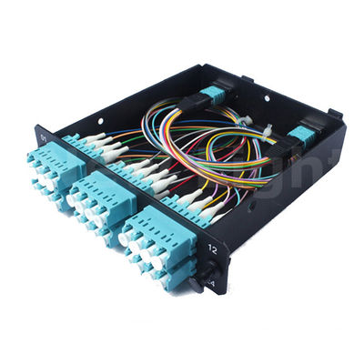 24 Cores MPO Cassette Module met Aluminium Materiaal en Multi Mode voor 1U Distributiebox