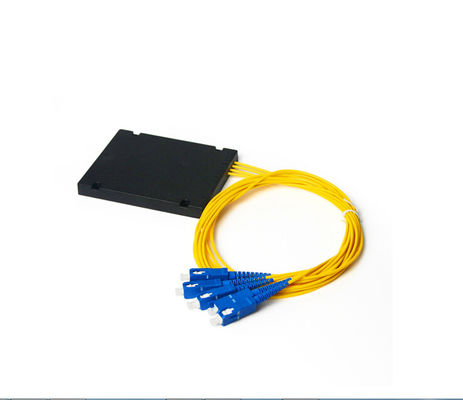SC Connector PLC Glasvezel Splitter Single Mode met 1260-1650 Golflengte voor Optische Netwerken