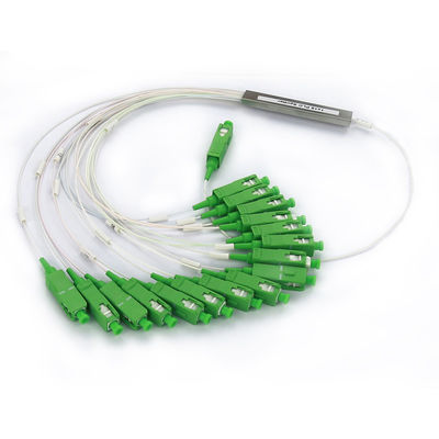 Roestvrij Mini Single Mode Glasvezel Splitter met 1x16/32 SC APC Connectors voor hoge betrouwbaarheid