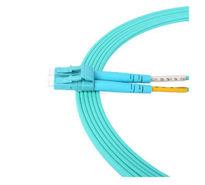 Multi van het het Flardkoord OM3 LSZH van de Wijze Duplex Optische Vezel Materieel Jasje 3.0mm diameter