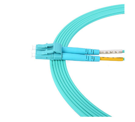 Multi-Mode OM3 Duplex Optical Fiber Patch Cord met LSZH-materiaaljas en 3,0 mm diameter
