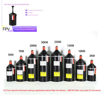 Military-Grade UAV fiber optic met high-speed data transmission, single-mode fiber, en aluminium alloy behuizing voor defensie operaties