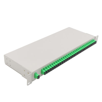 Rack-gemonteerde PLC glasvezel splitter met SC/APC connector en 3 jaar garantie