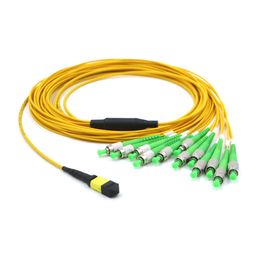 12F OS2 MPO MTP-breakoutkabel met 400G-transmissie voor hyperscale datacenter