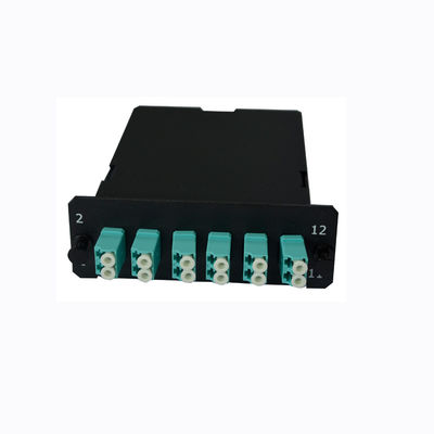 Single Mode FHD MPO Cassette Module met 24 Fibers OS2 en MPO-24 naar 12x LC Duplex Connectiviteit