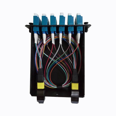 12 Fibers OS2 Single Mode High Density Modulair MPO Cassette Voorgemonteerd voor Snelle Implementatie