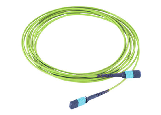 OM5 Fiber 12 Core MPO MTP Trunk Kabel Lime Groen Optisch Patchkabel