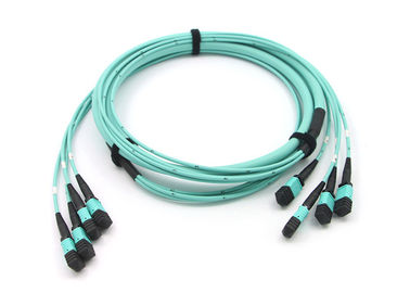 De Kabel van de het Koordboomstam MPO MTP van het 48 Vezelflard, 4*12-Vezelmpo Optische Verbindingsdraad