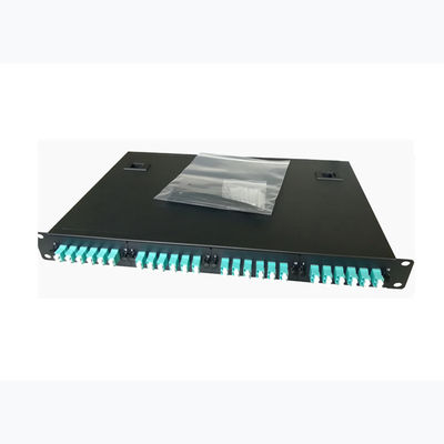 1U Rack Mount 48 Poort Glasvezel Patchpaneel met SC/FC/ST/LC Adapters voor Hoge Dichtheid LAN