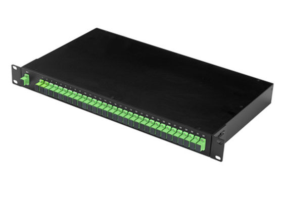 1U 19'' Rack Type PLC Glasvezel Splitter met 1x32 Split Verhouding en SC Connector voor Hoge Stabiliteit
