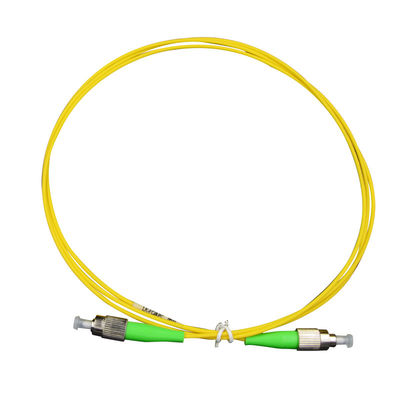 FC APC Fiber Patch Cord met schroeftype metalen connectoren Simplex 9/125 SM 2 meter lengte