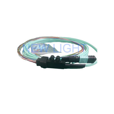 8F MPO tot LC breakoutkabel MM 50/125um PVC 3,0 mm met laag invoegverlies voor datacenters