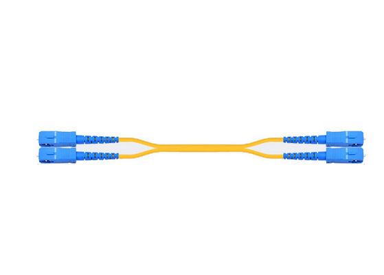 40G Gegevensoverdracht SC Glasvezel Patch Cord Duplex Single Mode 1310 / 1550nm met G657A1 Glasvezel Kabel