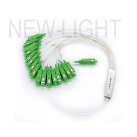 SC/APC Connector Single-mode 900μm Fiber 1x2 Blockless PLC Splitter met laag invoegverlies en compact ontwerp