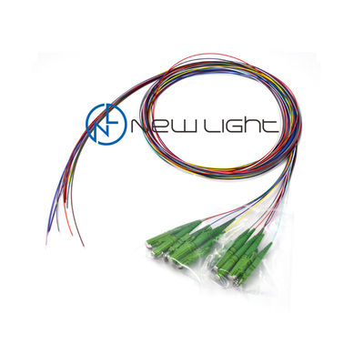 0.9mm 12 Kleur 40dB Return Loss Glasvezel Pigtail en Glasvezel Jumper Cable