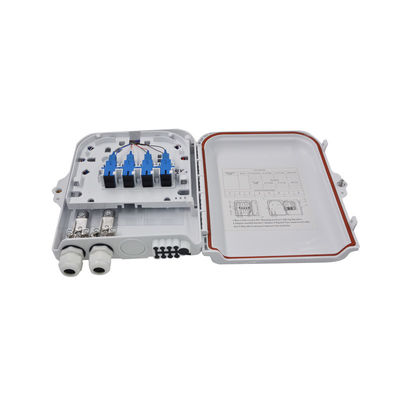 ABS 8 Port Wall Montable FTTH Termination Box met PLC Splitter voor glasvezelnetwerken