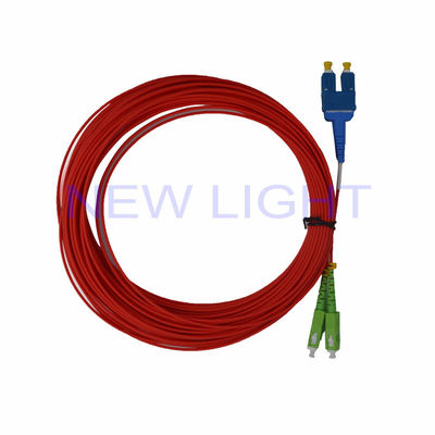 LSZH 3M Multimode Duplex Glasvezel Patchkabel SC/LC naar LC Aanpasbare Lengte
